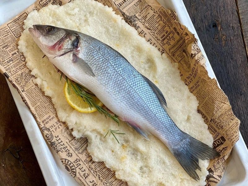 Сибас в соли