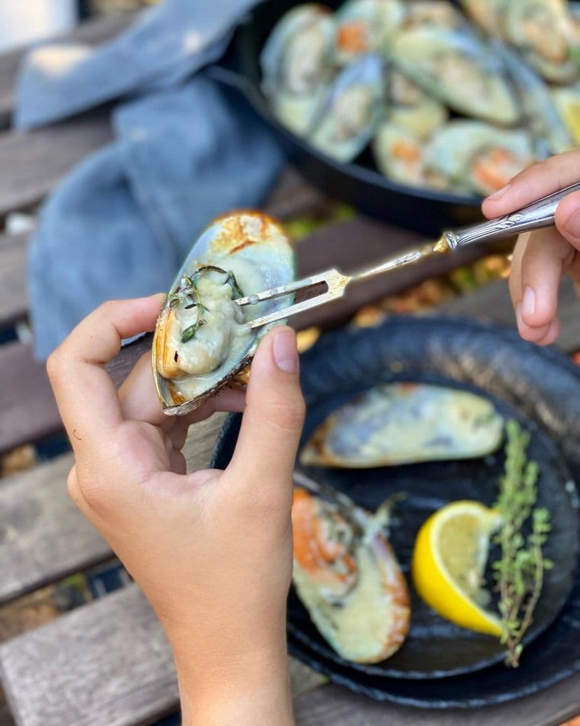 Мидии киви с горгонзолой на угольном гриле или мангале2.jpg