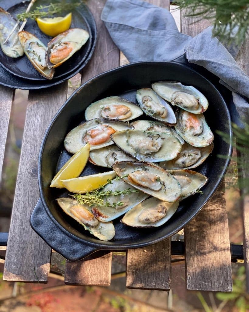 Мидии киви с горгонзолой на угольном гриле или мангале1.jpg