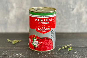 Томаты резаные кубиками Polpa a pezzi Rodolfi