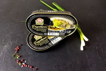 Скумбрия атлантическая филе копченая в масле