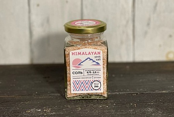 Соль пищевая гималайская розовая, средний помол
