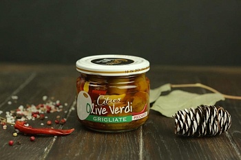 Оливки зеленые Citres Белла ди Чериньола без косточки пикантные на гриле