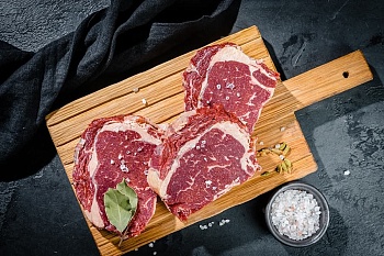 Толстый край (Рибай), говядина мраморная зернового откорма